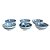 CONJUNTO BOWL PORCELANA AZUL E BRANCA 6 PEÇAS D12CM X A05CM - Imagem 2