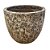 VASO VIETNAMITA CERÂMICA IMPORTADO NASSAU ATLANTIS CHAMPAGNE GRANDE D56CM X A47CM - Imagem 2