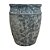 VASO VIETNAMITA CERÂMICA IMPORTADO BUDAPESTE ATLANTIS CHAMPAGNE GRANDE D55CM X A70CM - Imagem 1