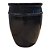 VASO VIETNAMITA CERÂMICA IMPORTADO BUDAPESTE PRETO GRANDE D55CM X A70CM - Imagem 1