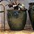 VASO VIETNAMITA CERÂMICA IMPORTADO ARGÉLIA MOSS GREEN MÉDIO D50CM X A50CM - Imagem 4