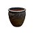 VASO VIETNAMITA CERÂMICA IMPORTADO ARGÉLIA ATLANTIS VOLCANIC PEQUENO D38CM X A38CM - Imagem 2
