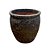 VASO VIETNAMITA CERÂMICA IMPORTADO ARGÉLIA ATLANTIS VOLCANIC MÉDIO D50CM X A50CM - Imagem 2