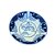 CENTRO DE MESA EM PORCELANA AZUL E BRANCO FLOWER D27CM X A07CM - Imagem 1