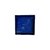 BANDEJA EM CERÂMICA QUADRADA ESMALTADA IMPORTADA AZUL D16CM X A04CM - Imagem 1