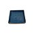 BANDEJA EM CERÂMICA QUADRADA ESMALTADA IMPORTADA AZUL TURQUESA D18CM X A04CM - Imagem 2