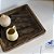 BANDEJA EM CERÂMICA QUADRADA ESMALTADA IMPORTADA COFFEE D26CM X A04CM - Imagem 5