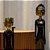 CASAL LORO BLONYO EM BRONZE 20CM - Imagem 4