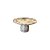 CENTRO DE MESA EM MÁRMORE CREMA IMPORTADO D25CM X  A13CM - Imagem 1