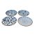 CONJUNTO PRATO EM PORCELANA AZUL E BRANCA ZHOU 4 PEÇAS IMPORTADO D17CM X A03CM - Imagem 1