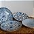 CONJUNTO PRATO EM PORCELANA AZUL E BRANCA ZHOU 4 PEÇAS IMPORTADO D17CM X A03CM - Imagem 3