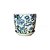 CACHEPOT PORCELANA AZUL BRANCA E VERDE WILD EDITION BOTANIC GRANDE D25CM X A23CM - Imagem 2