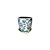 CACHEPOT PORCELANA AZUL BRANCA E VERDE WILD EDITION BOTANIC PEQUENO D15CM X A15CM - Imagem 2