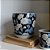 CACHEPOT PORCELANA AZUL E BRANCA IMPORTADO NOCTURNA MÉDIO D20CM X A20CM - Imagem 3