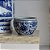 CACHEPOT PORCELANA AZUL E BRANCA IMPORTADO WISH PP D15CM X A10CM - Imagem 3