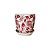 CACHEPOT PORCELANA VERMELHA E BRANCA IMPORTADO RUBI IMPERIAL GRANDE D25CM X A23CM - Imagem 1