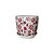 CACHEPOT PORCELANA VERMELHA E BRANCA IMPORTADO RUBI IMPERIAL GRANDE D25CM X A23CM - Imagem 2