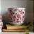 CACHEPOT PORCELANA VERMELHA E BRANCA IMPORTADO RUBI IMPERIAL GRANDE D25CM X A23CM - Imagem 3