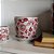 CACHEPOT PORCELANA VERMELHA E BRANCA IMPORTADO RUBI IMPERIAL MÉDIO D20CM X A20CM - Imagem 3