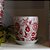 CACHEPOT PORCELANA VERMELHA E BRANCA IMPORTADO RUBI IMPERIAL PEQUENO D15CM X A15CM - Imagem 3