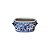 FLOREIRO EM PORCELANA IMPORTADO OVAL AZUL E BRANCO FLORIDO PEQUENO L25CM X A10CM X P15CM - Imagem 2