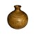 VASO EM MADEIRA WOODEN GRANDE IMPORTADO D18CM X A20CM - Imagem 2