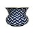 CACHEPOT AZUL E BRANCA GOLDEN MEMORIES NAVY IMPORTADO  D19CM X A14CM - Imagem 1