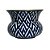 CACHEPOT AZUL E BRANCA GOLDEN MEMORIES IMPORTADO D19CM X A14CM - Imagem 1