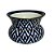 CACHEPOT AZUL E BRANCA GOLDEN MEMORIES IMPORTADO D19CM X A14CM - Imagem 2