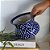 CACHEPOT AZUL E BRANCA GOLDEN MEMORIES IMPORTADO D19CM X A14CM - Imagem 5