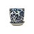 CACHEPOT PORCELANA AZUL E BRANCA FLOR DO ORIENTE PEQUENO D16CM X A17CM - Imagem 1