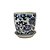 CACHEPOT PORCELANA AZUL E BRANCA FLOR DO ORIENTE PEQUENO D16CM X A17CM - Imagem 2