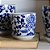 CACHEPOT PORCELANA AZUL E BRANCA FLOR DO ORIENTE PP D13CM X A12CM - Imagem 3