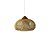 LUMINÁRIA PENDENTE FIBRA RATTAN E MADEIRA KAYU IMPORTADA ANGRA GRANDE D70CM X A50CM - Imagem 1