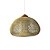 LUMINÁRIA PENDENTE FIBRA RATTAN E MADEIRA KAYU IMPORTADA ANGRA PEQUENA D50CM X A40CM - Imagem 1