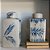 POTICHE IMPORTADO PORCELANA AZUL E BRANCA ALBERO GRANDE D24CM X A48CM - Imagem 2