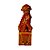 CÃO DE FÓ EM PORCELANA IMPORTADA TERRACOTA D07 X A27CM - Imagem 1