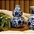 MINI FLOREIRO IMPORTADO PORCELANA AZUL E BRANCA SAFIRA D07 X A12CM - Imagem 3