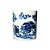 PORTA PINCÉIS IMPORTADO PORCELANA AZUL E BRANCA D10 X A12CM - Imagem 1