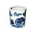 PORTA PINCÉIS IMPORTADO PORCELANA AZUL E BRANCA D10 X A12CM - Imagem 2