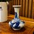MINI FLOREIRO IMPORTADO PORCELANA AZUL E BRANCA ARTE SHANG D08 X A10CM - Imagem 3