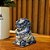 CÃO DE FÓ IMPORTADO PORCELANA AZUL E BRANCA D05 X A08CM - Imagem 3