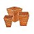 CJ DE CESTOS DE RATTAN 3 PCS - Imagem 1