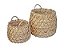 CONJ DE CESTOS DE FIBRA NATURAL - 2 PCS - Imagem 1