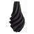 VASO DECORATIVO EM CERAMICA PRETO 3D 18CM X 18CM X 35,5CM - Imagem 1