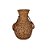 VASO DECORATIVO TRAMADO EM BAMBU MARROM DETALHE ALCA EM CORDA - Imagem 1