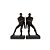 PORTA LIVROS EM RESINA HOMENS BRONZE 2 PCS - Imagem 1
