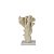 PECA DECORATIVA CORAL EM RESINA E BASE EM MARMORE BEGE - Imagem 1