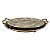 CONJ DE BANDEJAS DE METAL CINZA - 2 PCS - Imagem 1