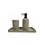 CJ PARA BANHEIRO EM RESINA BRANCO TEXTURIZADO 3PCS - Imagem 1